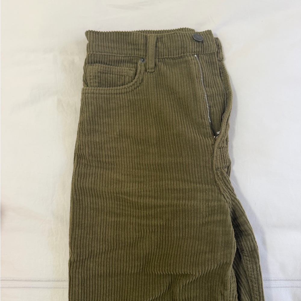 Reformation Olive Corduroy Jeans